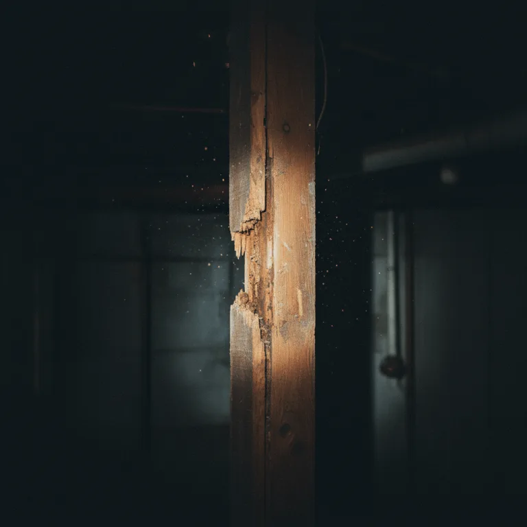 Beschädigtes Holz durch Ameisen